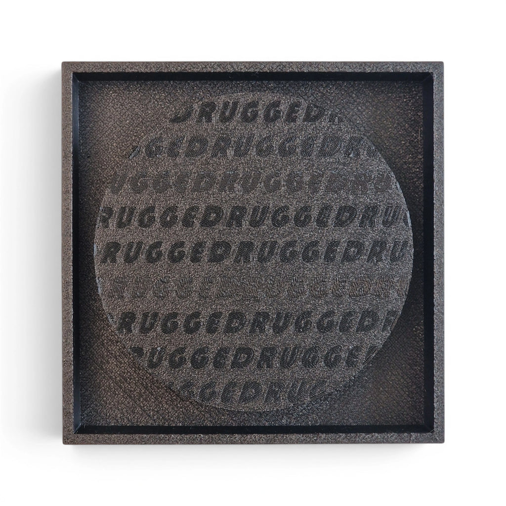 Ukryta wentylacja magnetyczna kwadrat 100mm Czarna