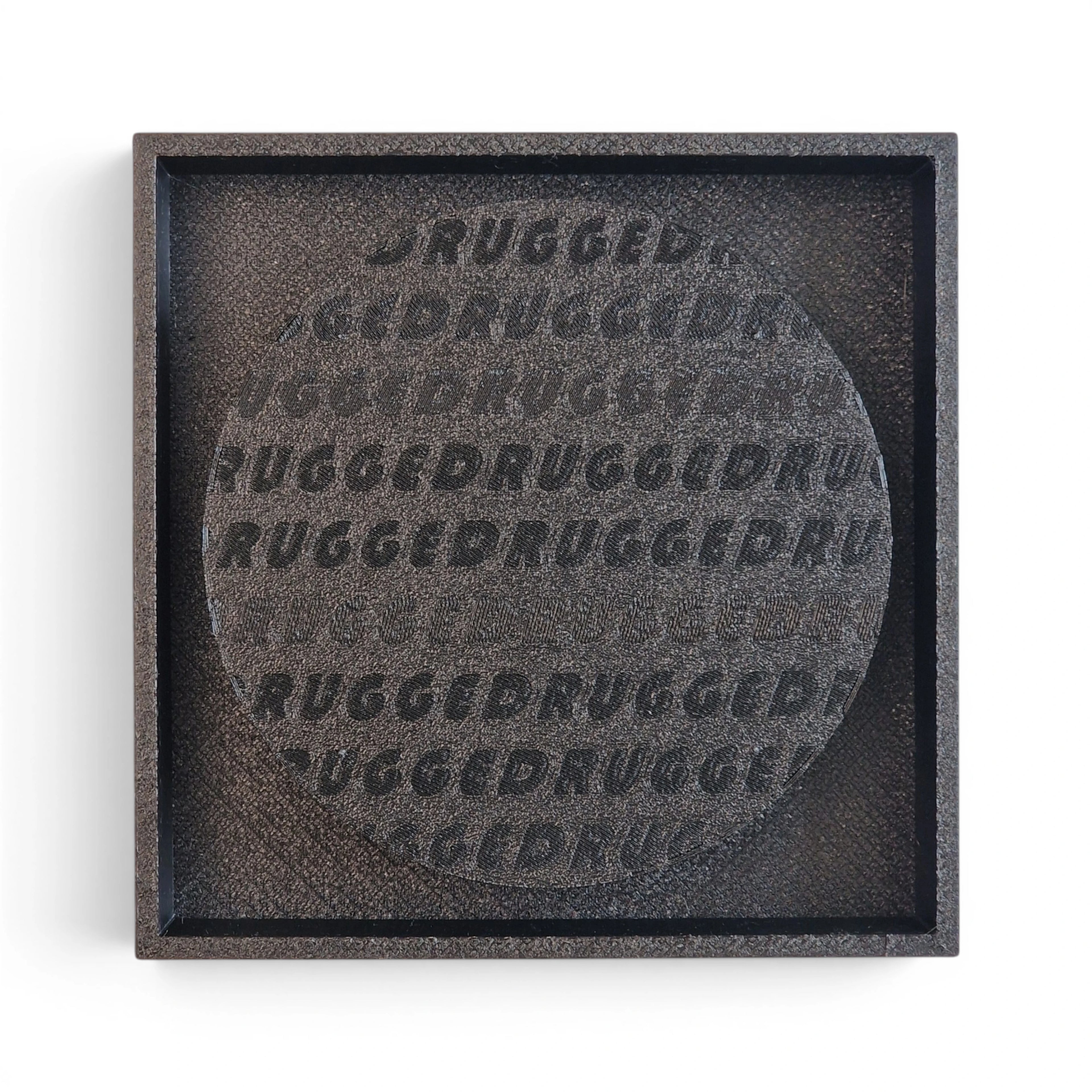 Ukryta wentylacja magnetyczna kwadrat 150mm Czarna