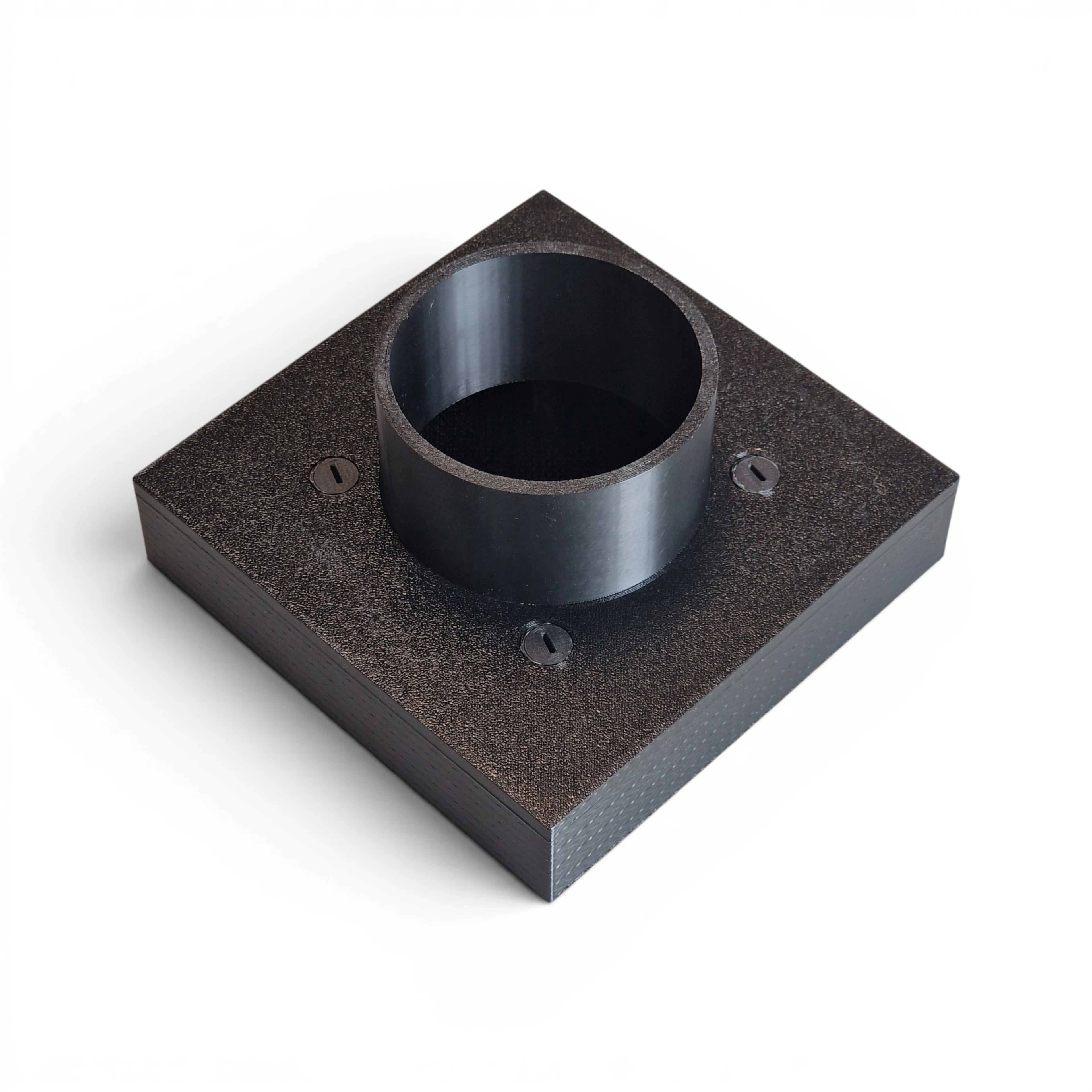 Ukryta wentylacja magnetyczna kwadrat 100mm Czarna