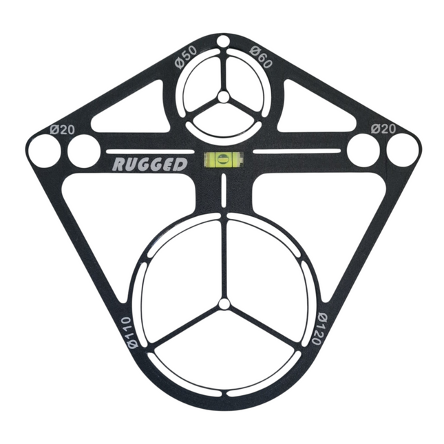 Szablon do montażu zestawu podtynkowego