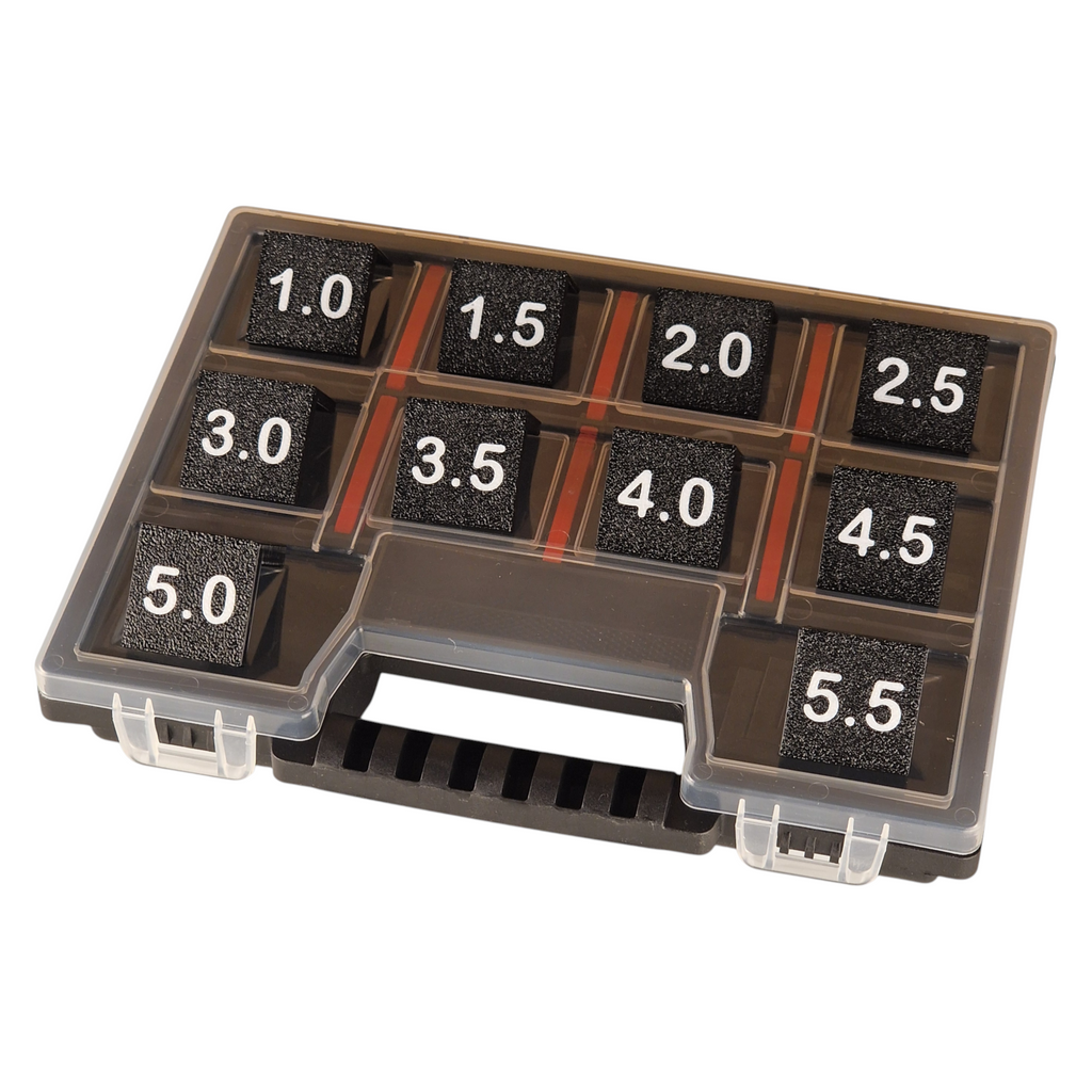 Set of simple spacers for front adjustment 1.0-5.5mm