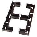 Set of mounting brackets for 18mm thick furniture carcasses