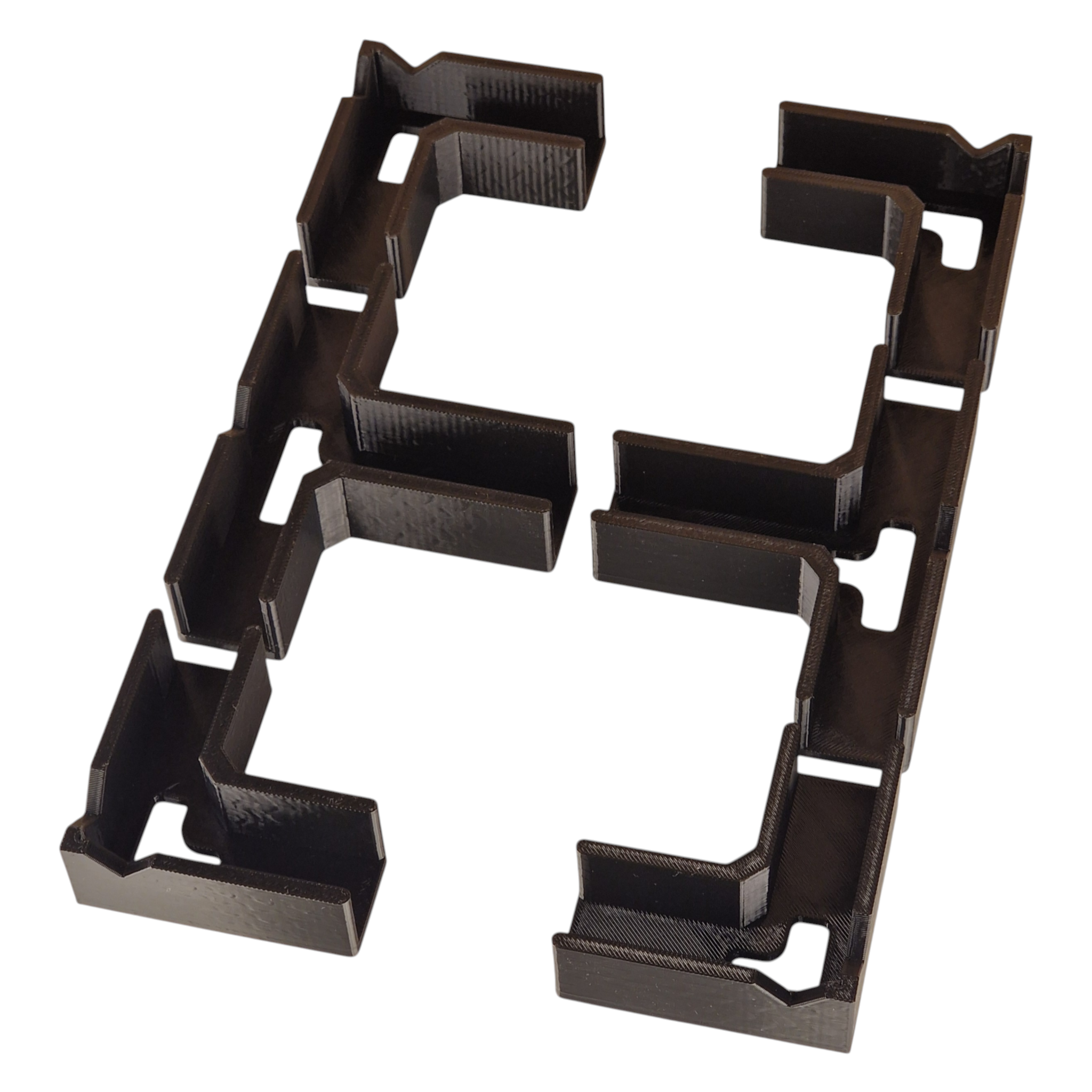 Set of mounting brackets for 18mm thick furniture carcasses